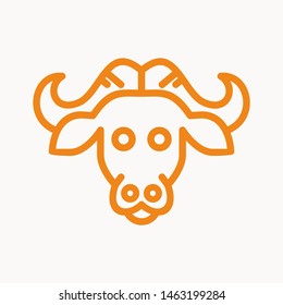 Cow, farm animal icon isolated sign symbol vector illustration - vector