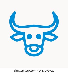 Cow, farm animal icon isolated sign symbol vector illustration - vector