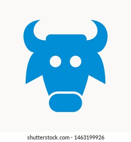 Cow, farm animal icon isolated sign symbol vector illustration - vector