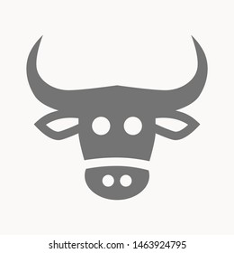 Cow, farm animal icon isolated sign symbol vector illustration - vector