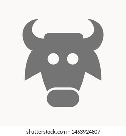 Cow, farm animal icon isolated sign symbol vector illustration - vector