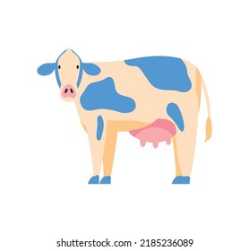 cow farm animal icon isolated