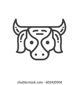 Cow Farm icon dotted design