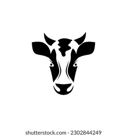 Cow farm livestock business vector logo design