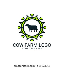 Cow farm logo