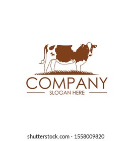 Cow Farm Logo Icon Farm Logo Stock Vector (Royalty Free) 1558009820 ...