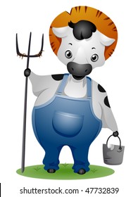 Cow Farmer - Vector