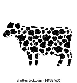 Cow figure with spot pattern