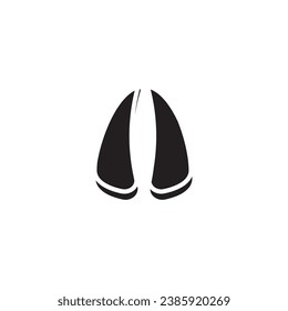 cow footprint icon vector template illustration logo design