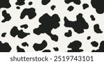 Cow fur spots seamless pattern vector illustration.