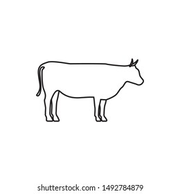 Cow graphic design template vector isolated illustration