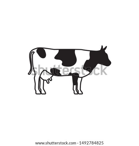 Cow graphic design template vector isolated illustration