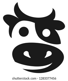 Cow Head black cute 