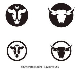 cow head black and white