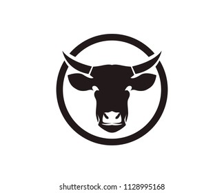 cow head black and white