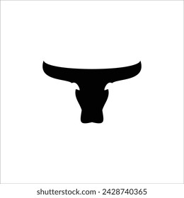 cow head logo icon for livestock