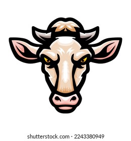 Cow Head Logo Mascot Design