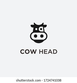 cow head logo / cow vector