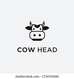 cow head logo / cow vector