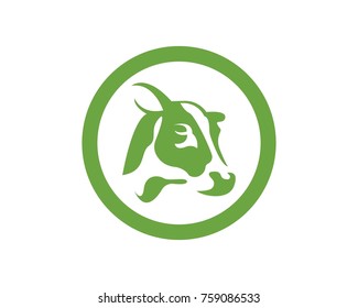 Cow head logos 