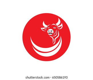 Cow Head Red Logo