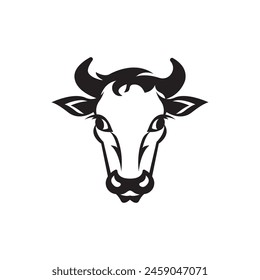 Cow head symbol logo icon,design vector illustration template
