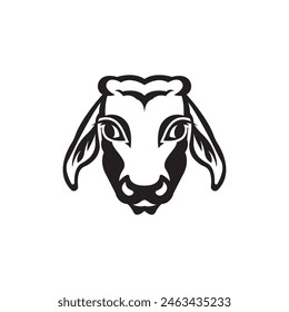 Cow head symbol logo icon,design vector illustration template