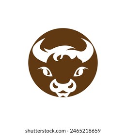Cow head symbol logo icon,design vector illustration template