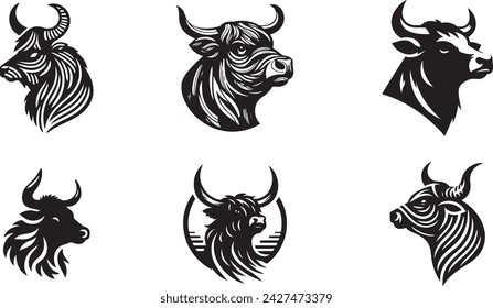 Cow head vector illustration, 

Charming cow head vector, ideal for rustic-themed graphic projects. svg