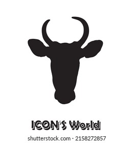Cow head. Vector illustration eps10.