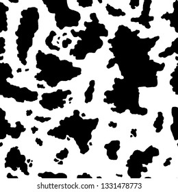 Cow hide seamless pattern - leather vector illustration graphics.