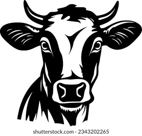 Cow - High Quality Vector Logo - Vector illustration ideal for T-shirt graphic