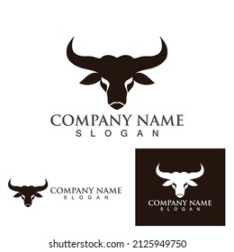 Cow Horn  Logo Template vector icon