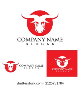 Cow Horn  Logo Template vector icon