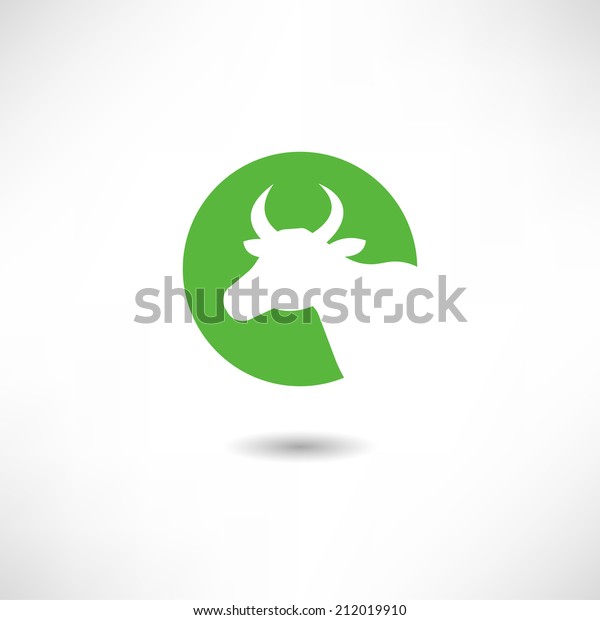 Cow Icon Stock Vector (Royalty Free) 212019910