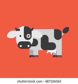Cow Icon, Animal Vector