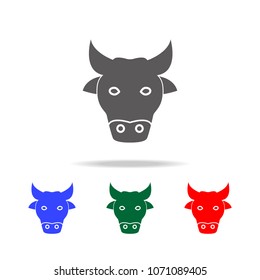 cow icon. Elements of Indian culture multi colored icons. Premium quality graphic design icon. Simple icon for websites, web design, mobile app, info graphics on white background