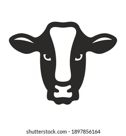 Cow icon. Farm animal. Vector icon isolated on white background.