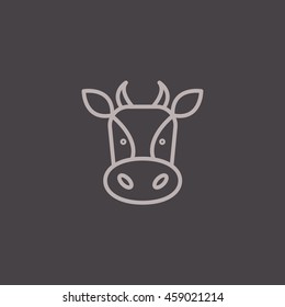  Cow icon Flat.