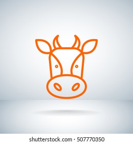  Cow icon Flat.