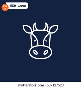  Cow icon Flat.