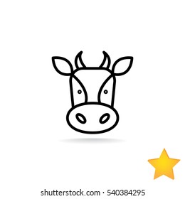  Cow Icon Flat.