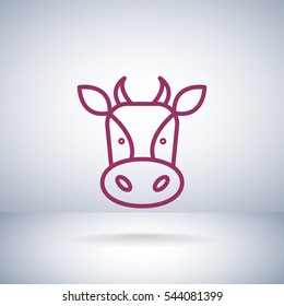  Cow icon Flat.