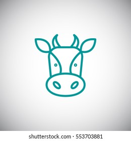  Cow icon Flat.