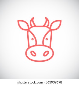  Cow icon Flat.