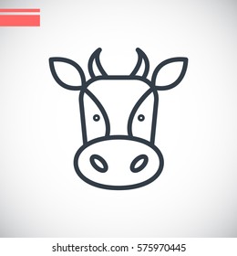  Cow icon Flat.