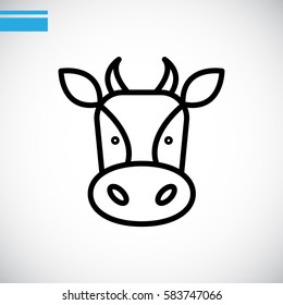  Cow icon Flat.