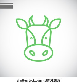  Cow icon Flat.