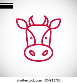  Cow icon Flat.