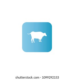 Cow icon. flat design